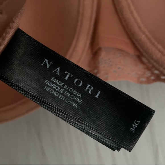 Natori Women's Size 34G Bra Nude Lace Trim - Picture 5 of 6